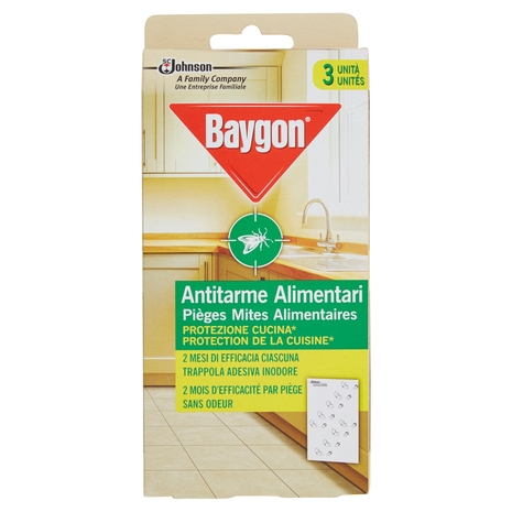 Baygon Antitarme Alimentari, Protezione per la Cucina, Confezione da 3 unità